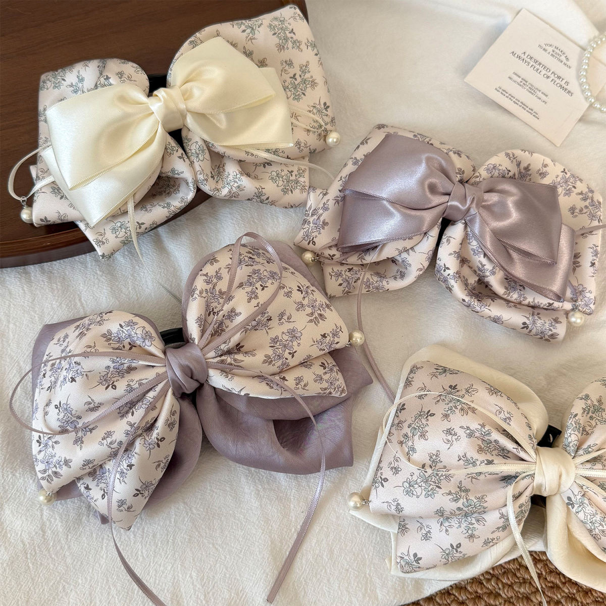 Ribbon Bow Hair Clip Versatile Sweet And Subtly Luxurious For Women