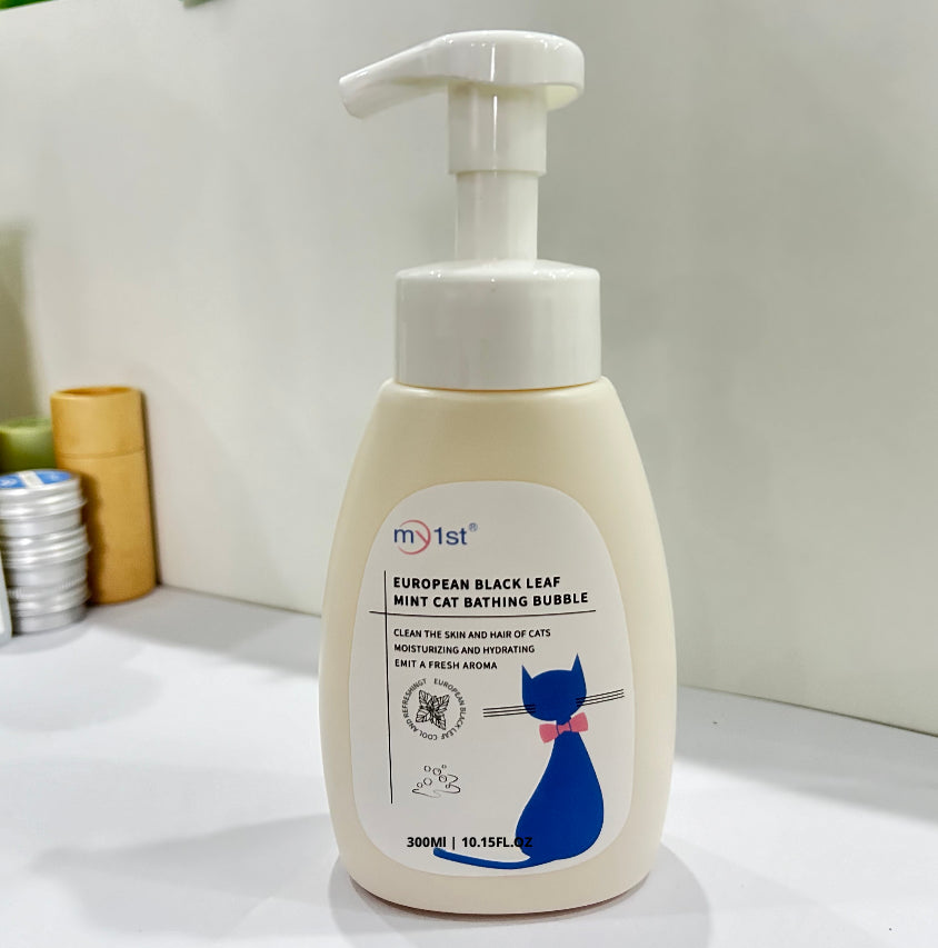 Cat Bath Bubble-Black Leaf Mint-300ml-1 bottle