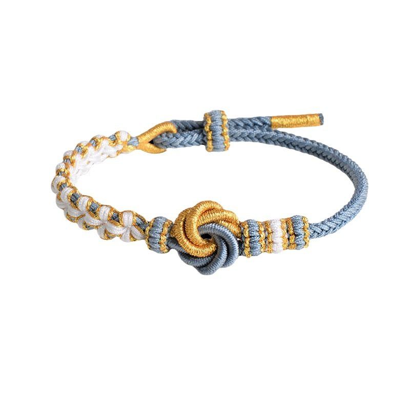 Diy Hand-woven Knot Bracelet Peach Blossom Knot Carrying Strap Wearable Shipping Beading Accessories Bracelet