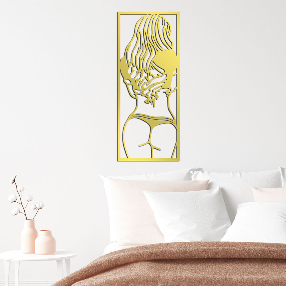3D Line Beauty Acrylic Mirror Decorative Wall Sticker