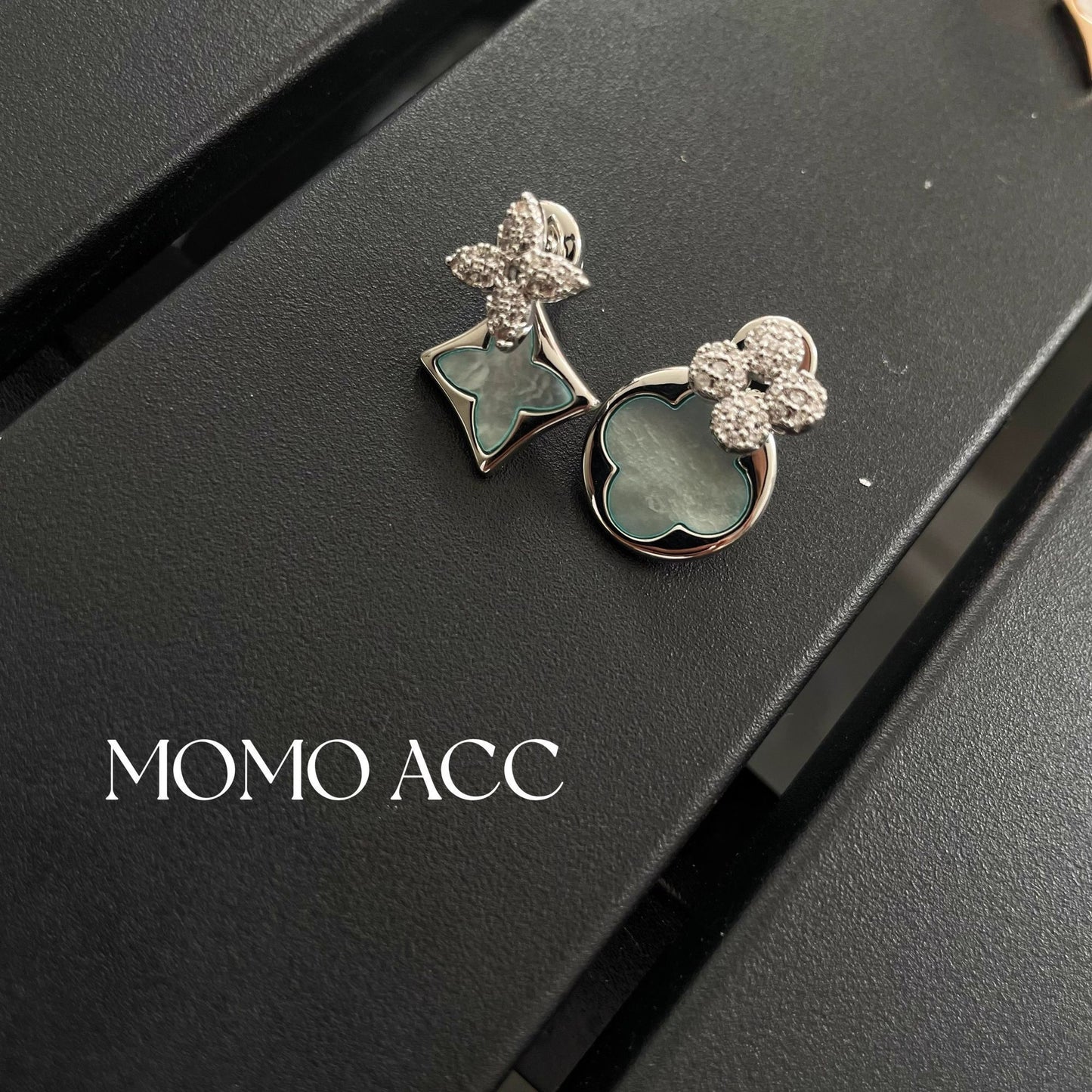 2026 New 3D Premium Elegant Four-Leaf Clover Stud Earrings, Fashion Versatile Designer Women's Ear Jewelry