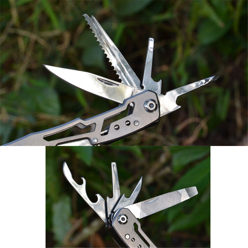 Multifunctional Stainless Steel Multi-tool Pocket Pliers Saw Folding Pliers Outdoor Tools UK