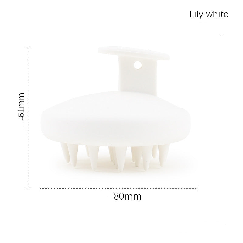 Silicone Round Hair Body Massage Brush For Bathing And Hair Care