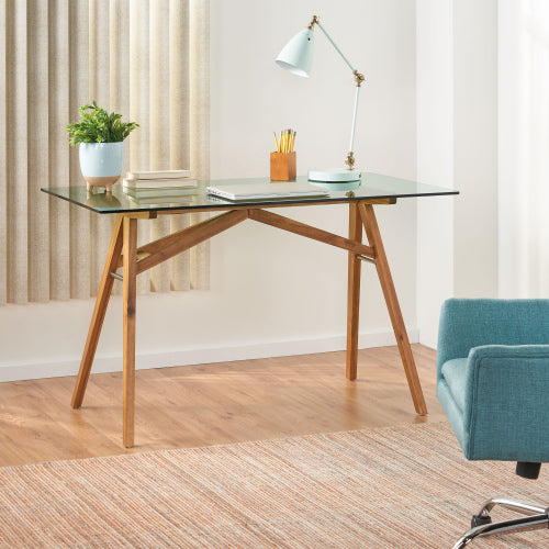 Computer Desk Home Office Desks,Large Office Desk, Modern Computer Desk Conference Table Meeting Room Table, Business Furniture For Home Office, Natural Color Original SKU 61115.00