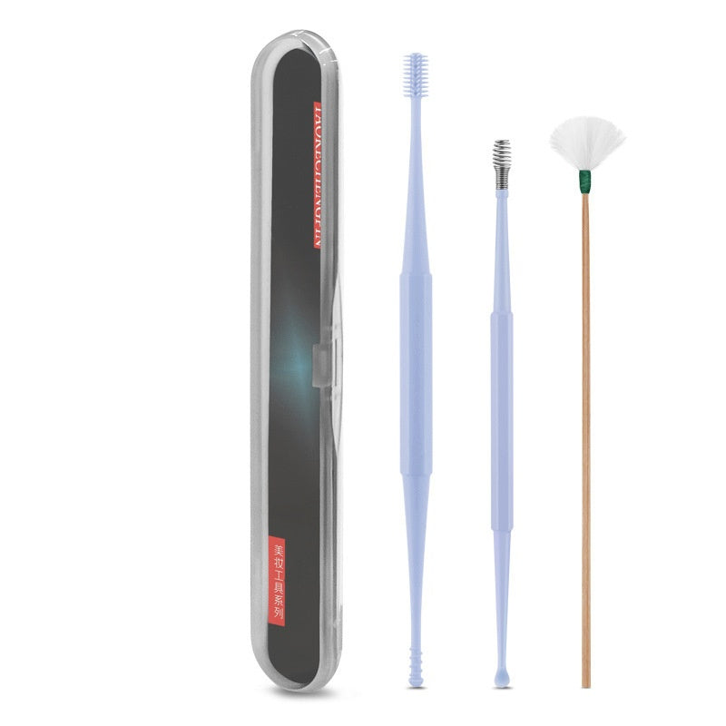 Ear Picking Tools Double-headed Silicone Ear Pick Spiral Massage Ear Pick