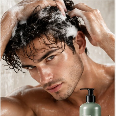 Person washing their hair during an everyday shower routine