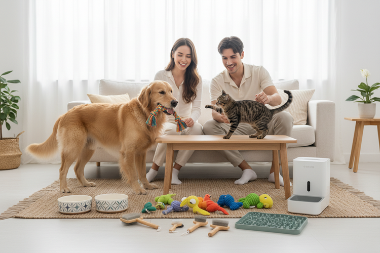 Premium Pet Supplies Collection featuring dog supplies, cat accessories, pet toys, grooming products, feeding accessories and pet essentials at Arvou.