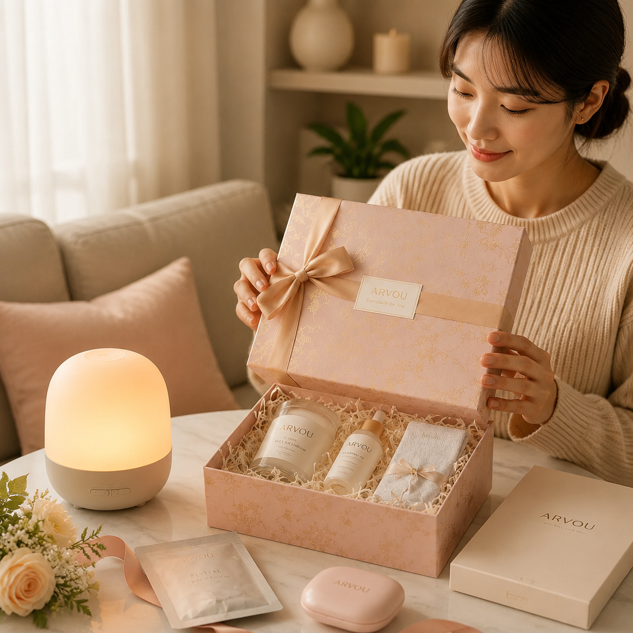Gift Ideas collection featuring beauty gifts, home essentials, tech gadgets, Korean lifestyle products and thoughtful presents by Arvou.