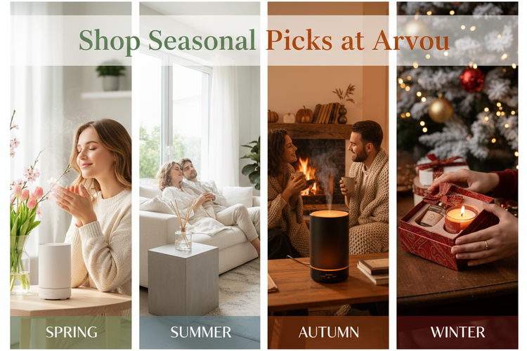 Seasonal Picks collection featuring seasonal essentials, holiday gifts, beauty, home, tech, pet supplies and lifestyle products by Arvou.