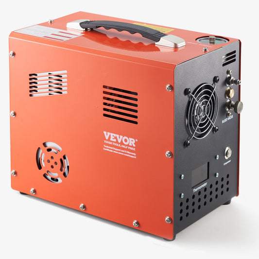 PCP Air Compressor, 4500PSI/30Mpa PCP Airgun Compressor With Built-in Converter & Fan Cooling System, Auto Stop DC12V/AC120V Portable Paintball Tank Compressor For Air Rifle, Scuba Diving Bottle