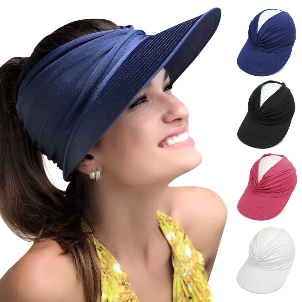 Womens Sun Hat With A Flat Top For Outdoor Activities