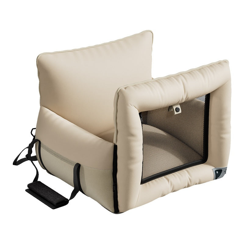 Pet Car Kennel Detachable And Washable Car Travel Carrier Seat-Mounted Accessory
