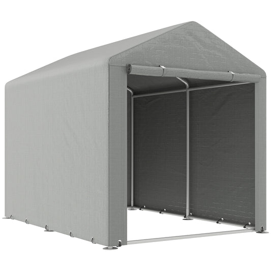 2.2 X 1.6 M Outdoor Storage Tent, With Accessories - Light Grey