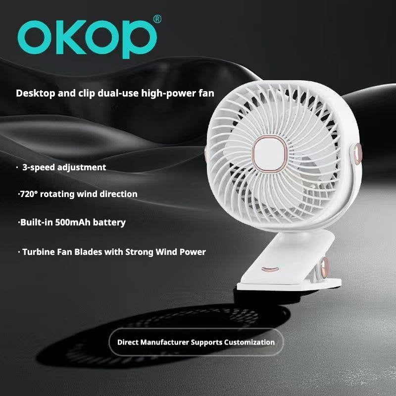 KP-F06 Best-selling Multifunctional Portable Clip-on Hanging Desktop Fan Foldable Design Ideal For Home Use Factory Stock Available