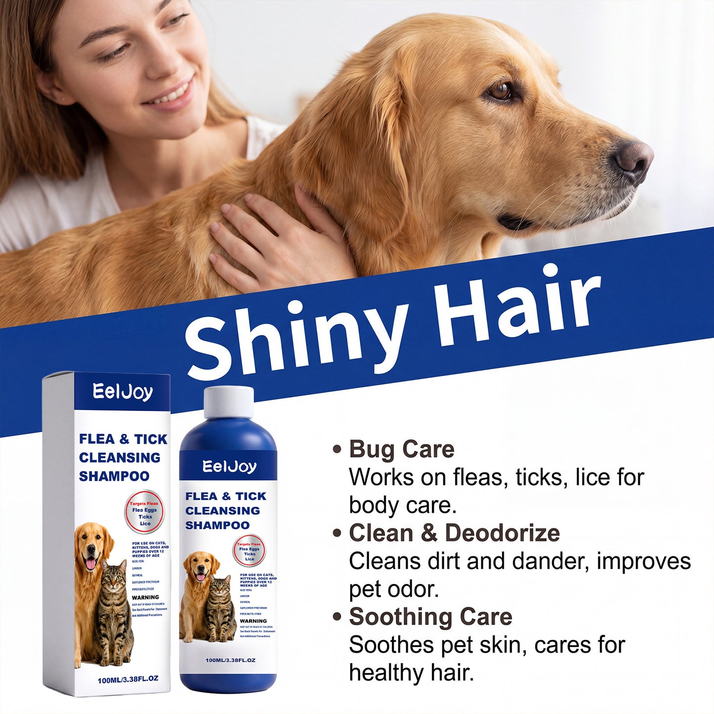Pet Flea Tick Cleaning Shampoo