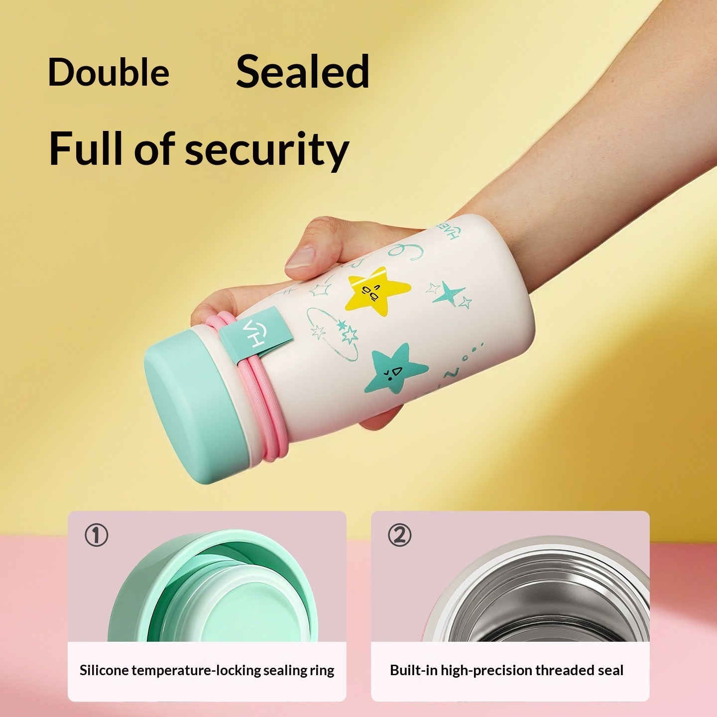 Compact And Portable Stainless Steel Outdoor Water Bottle For Women