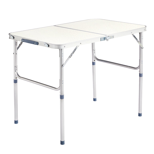 90 X 60 X 70cm Home Use Aluminum Alloy Folding Table White