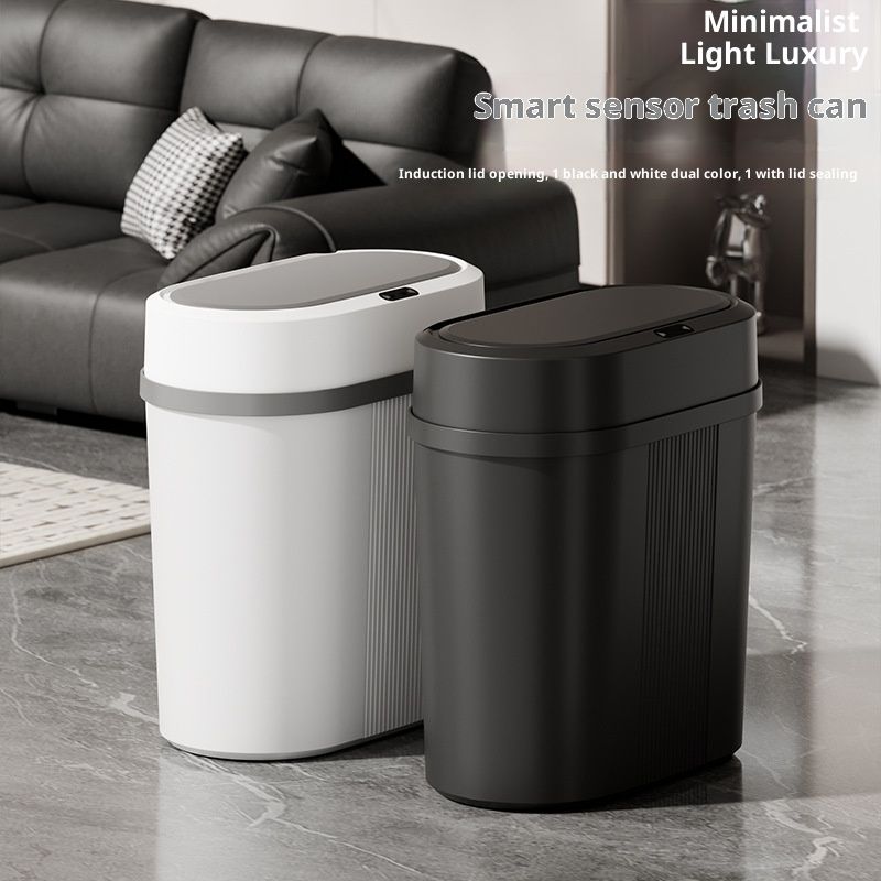 Home High-value Waterproof And Moisture-proof Sealed Smart Trash Can With Lid