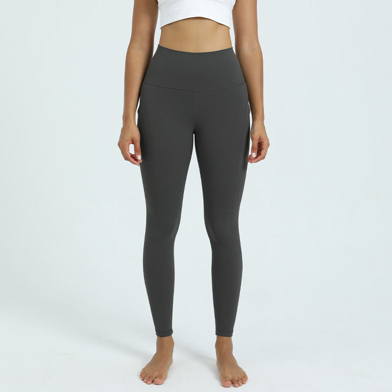 Pocket High Waist Buttock Lifting Yoga Clothes Elastic Abdominal Compression Tight Sweatpants