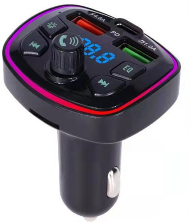 Cross-border Q7 Car Charger Fast Charging, Bluetooth Mp3 Player, Car Cigarette Lighter With Digital Display Pd Car Charger Fast Charging