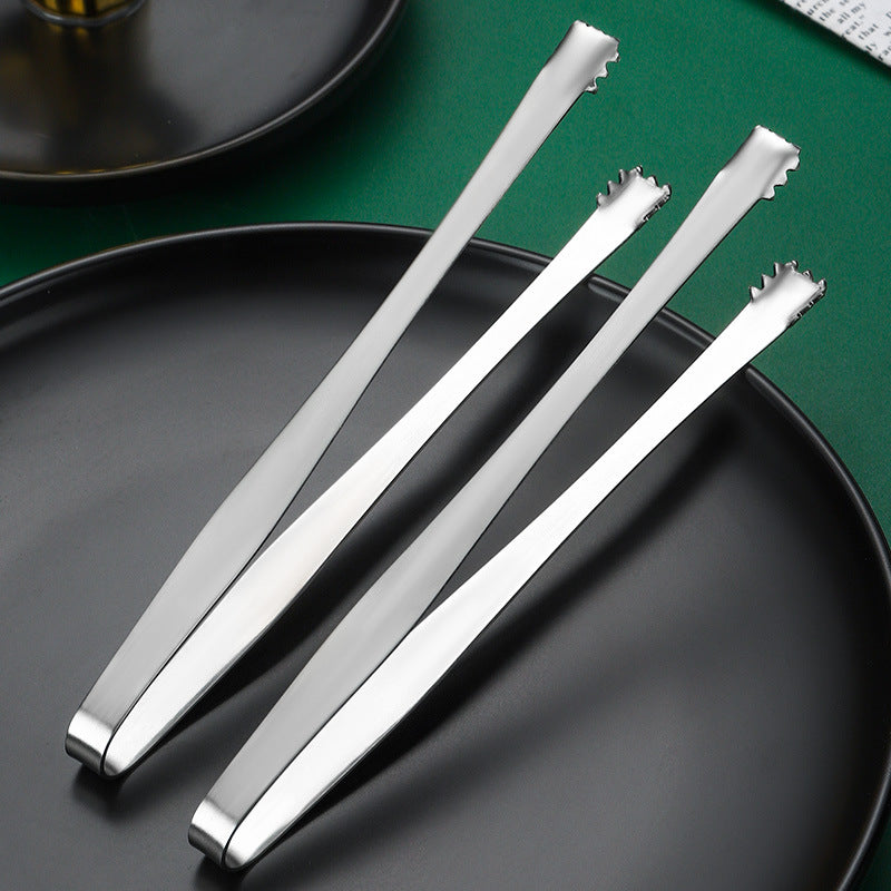 Stainless Steel Non-Slip Ice Tongs Food Tongs