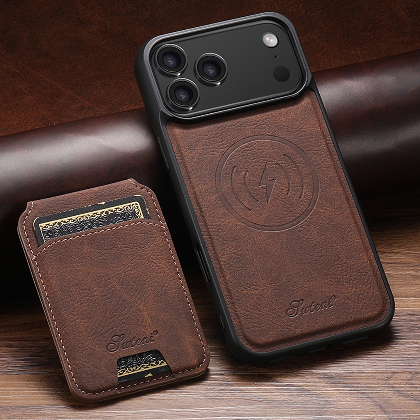 Magnetic Card Holder Two-in-one Wireless Charging Phone Case