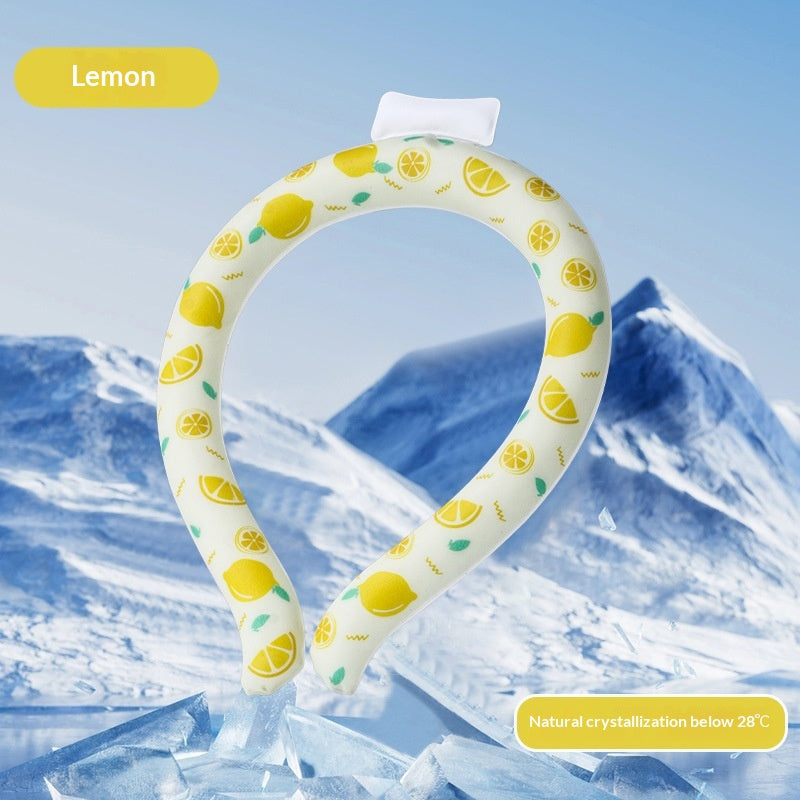 Portable Neck-Hanging Cooling Ice Ring PCM