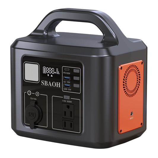 600W Power Station,538.7Wh 145600mAh Solar Generator For Outdoor Camping, Home Backup,Power Outages,No Solar Panel
