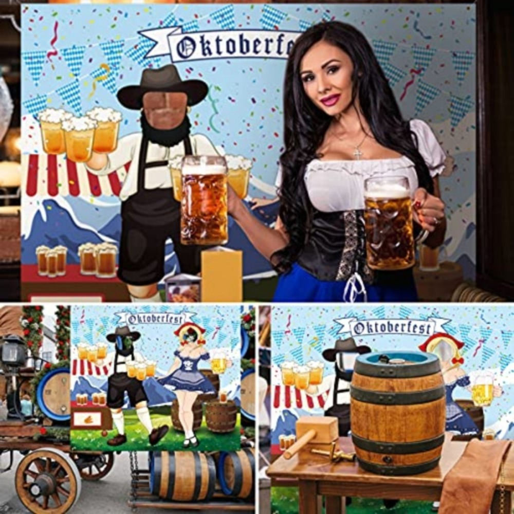 Oktoberfest Photo Wall As A Decorative Backdrop For Festivities—Party Accessory Set