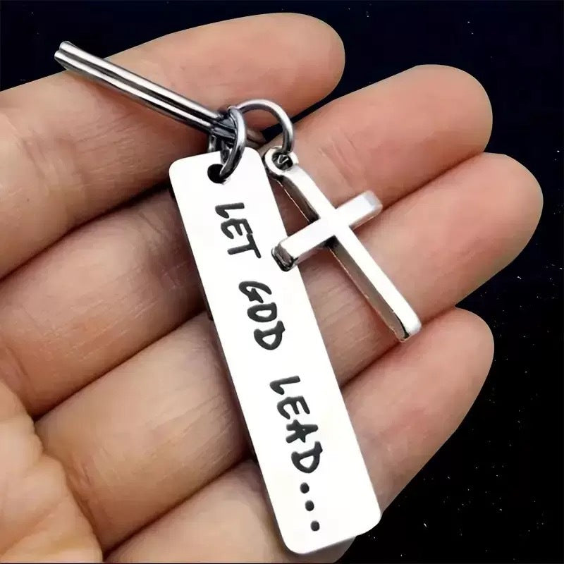Best-selling Engraved Jewelry Cross Keychain For Bags