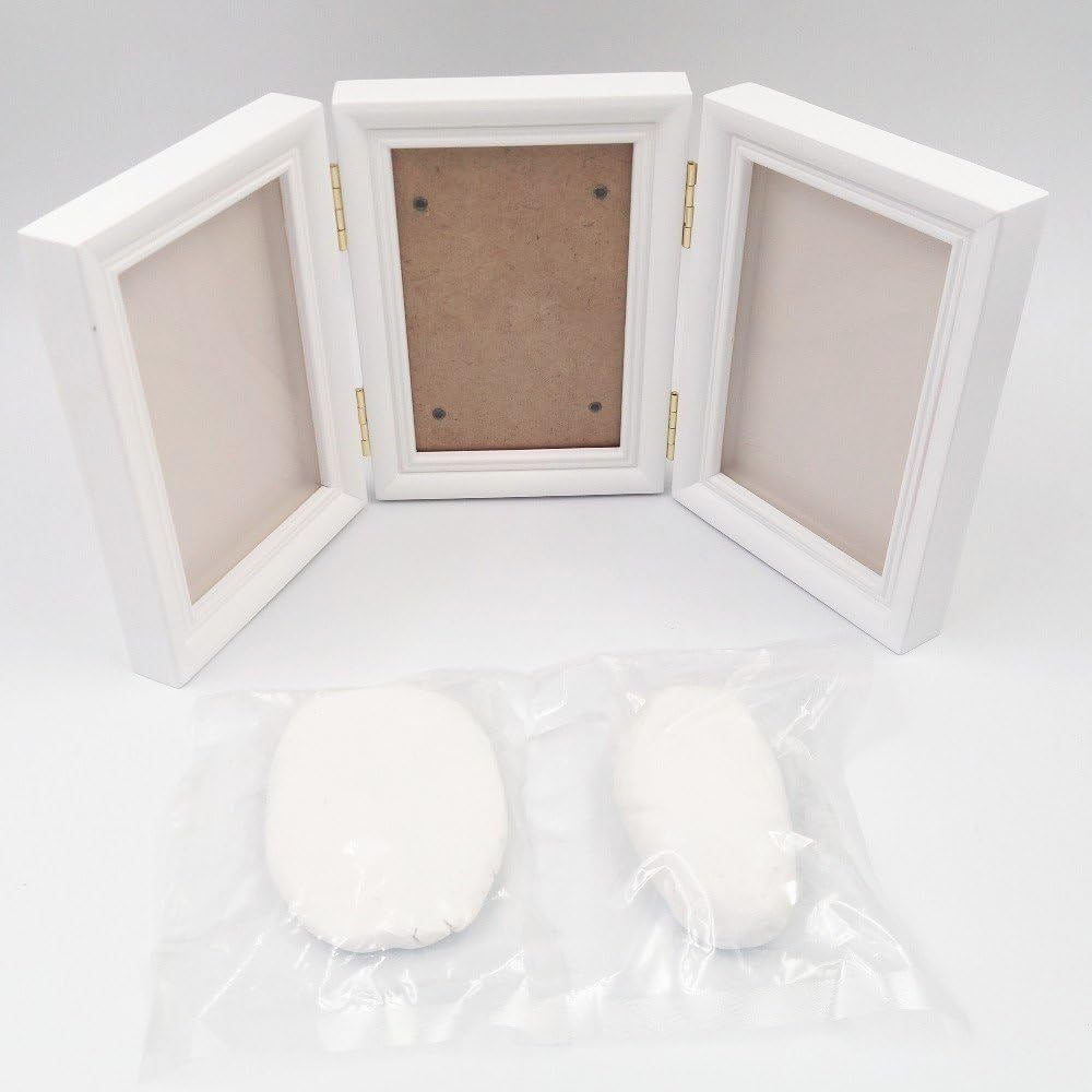Footprint And Handprint Ink Pad Foldable Tabletop Pet Paw Print Memorial Photo Frame