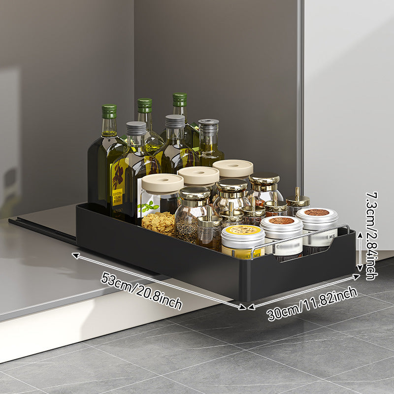 Portable Home-Use No-Drill Kitchen Pull-Out Shelf