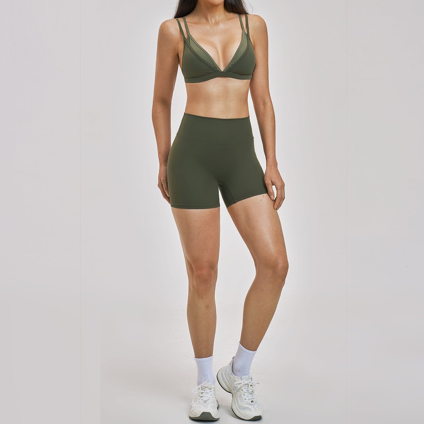 Wireless Sports Beauty Back Thin-Strap Fitness Set