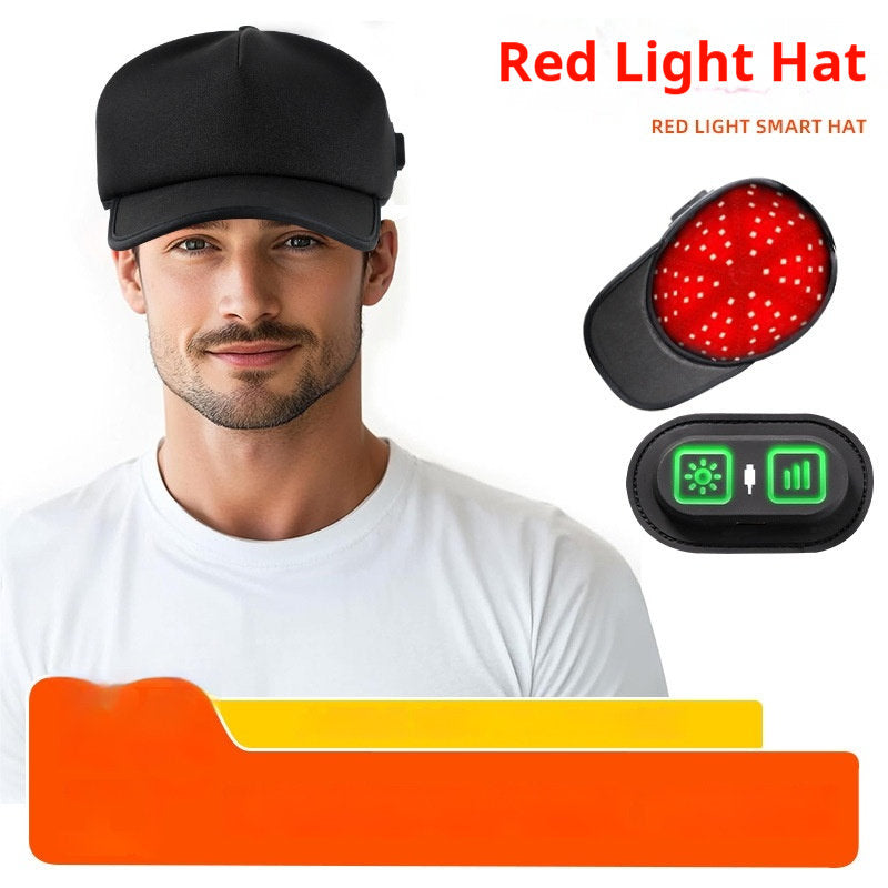 Portable Red Light Hair Growth Cap Oil Control & Hair Nourishing 72 LED Tri Core Light Beads Red Light Therapy Hair Cap