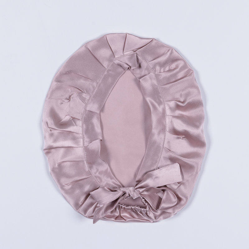 Women's Solid Color Hair Care Silk Nightcap