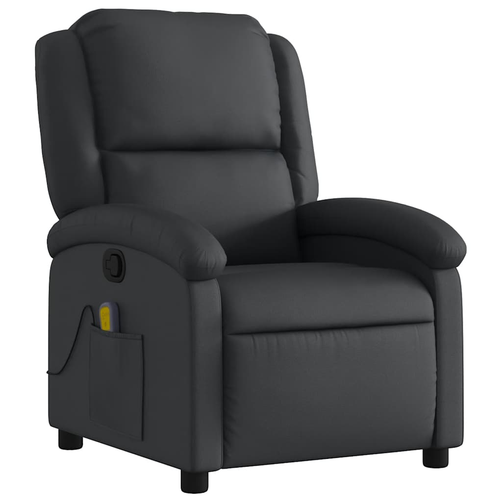 Massage Chair Genuine Leather   Massage Chair Dark Brown Genuine Leather