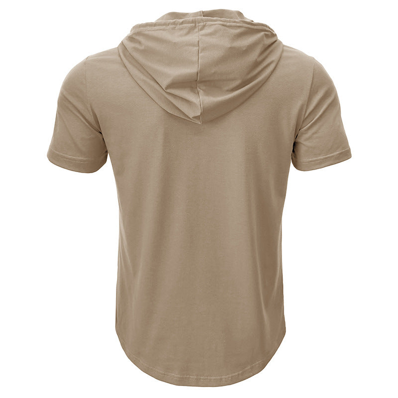 Cross-border Mens Sportswear Fitness Short-sleeve T-shirt