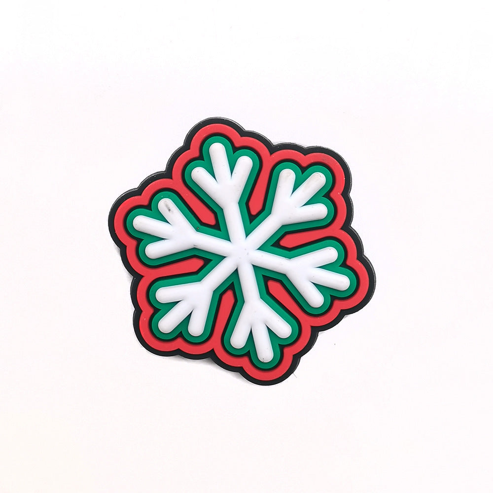 Christmas Accessories PVC Soft Rubber Shoe Buckles