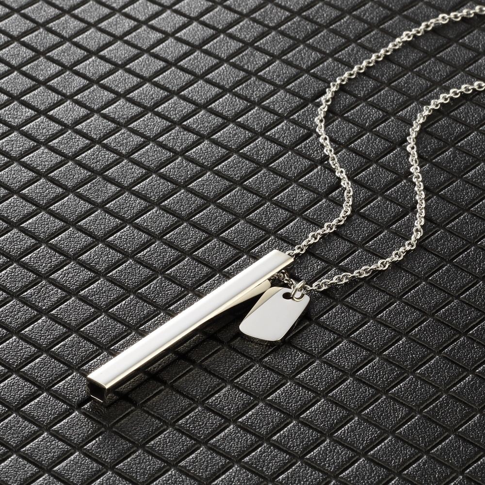 Square Tube Whistle Yoga Meditation Necklace