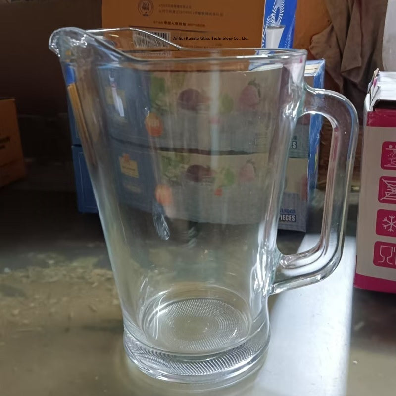 Glass Juice And Cold-water Pitcher Thickened For Restaurants And Home Use