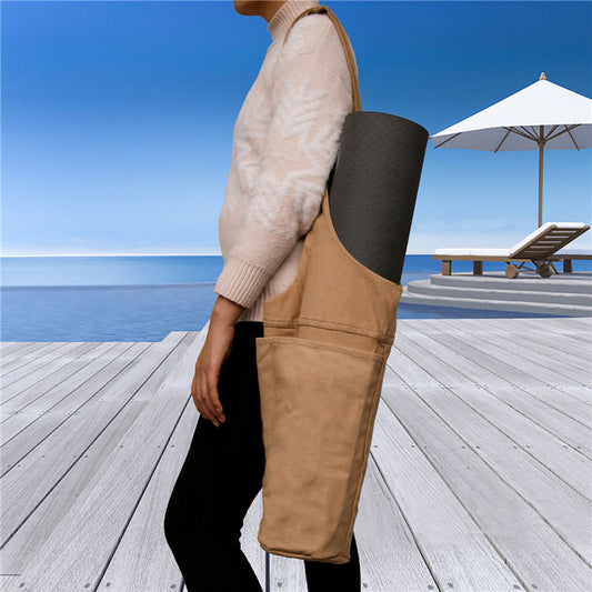 Multifunctional Shoulder Plain Weave Yoga Bag