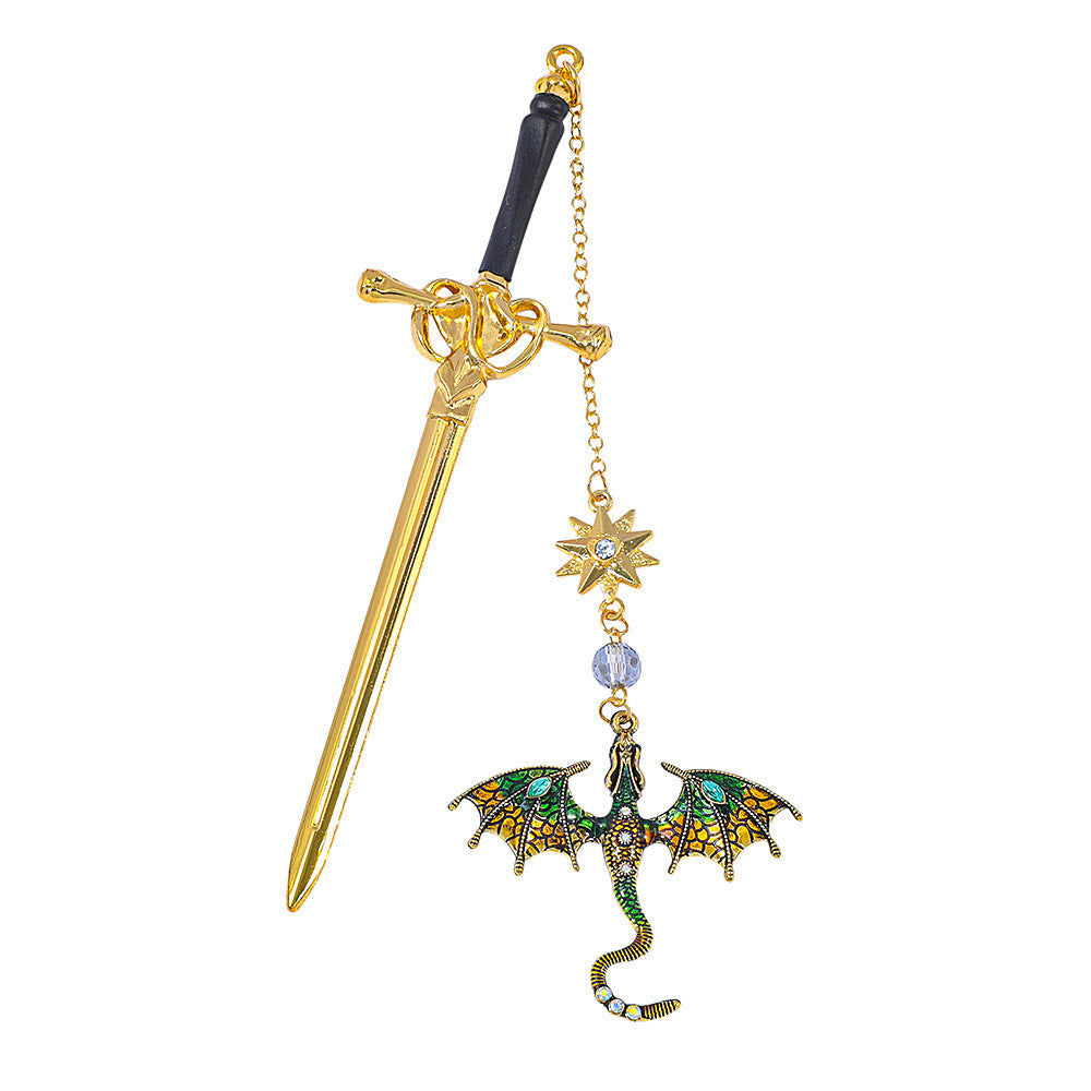 Stegosaurus Bookmark Birthday Silver And Gold Pendant Anniversary Gift