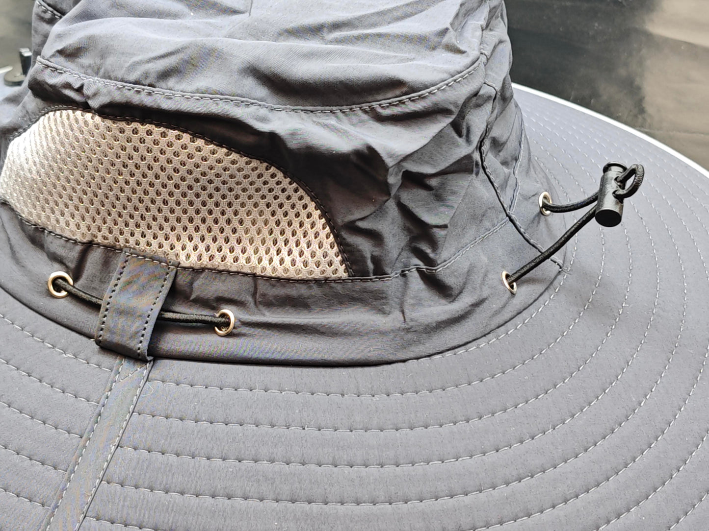 Portable Outdoor Sun Hat With Built-in Cooling Fan Wearable Design, Ideal For Outdoor Activities