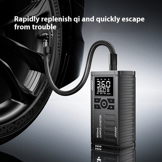 Wireless Charging Car Digital Display Portable Mini Inflatable