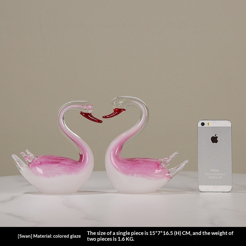 Handmade Swan Ornament For Home Decor Perfect As A Wedding Gift