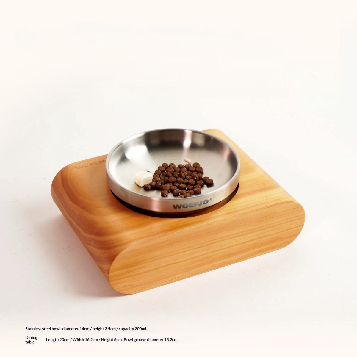 Tip-Proof Raised Pet Bowl With Neck Support