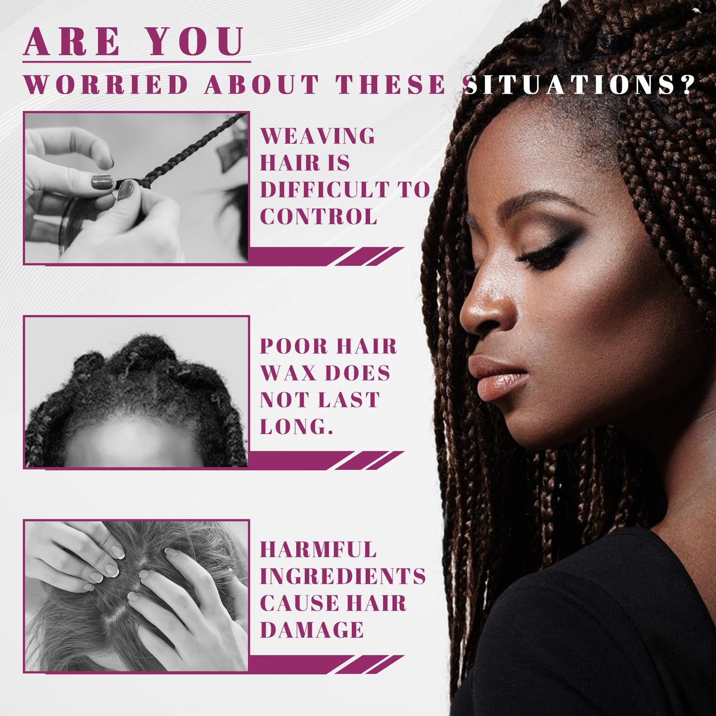 Jaysuing Dreadlocks Styling Gel, Dreadlocks Prevent Breakage And Damage Hydrating Styling Shine Wax