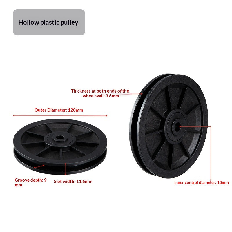 Fitness Equipment Hollow Outer Diameter 12010090 Nylon Pulley Accessory