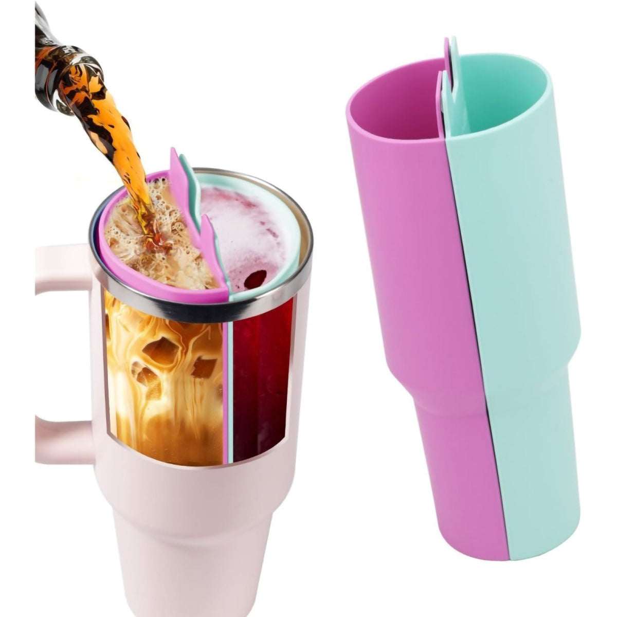 Two-Tone Silicone Inner Container For Stanley 40oz – Protection & Organization For Drinks & More