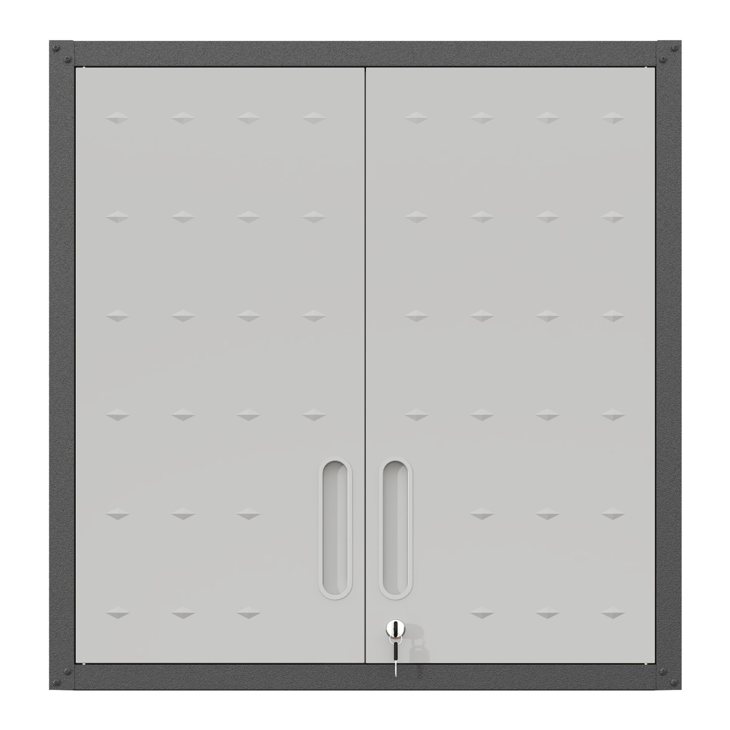 Metal Wall-Mounted Tool Storage Cabinet With Locking Door And 1 Shelf  For Garage Warehouse,Office,Assembly Required